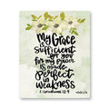 Grace is Sufficient Wrapped Canvas