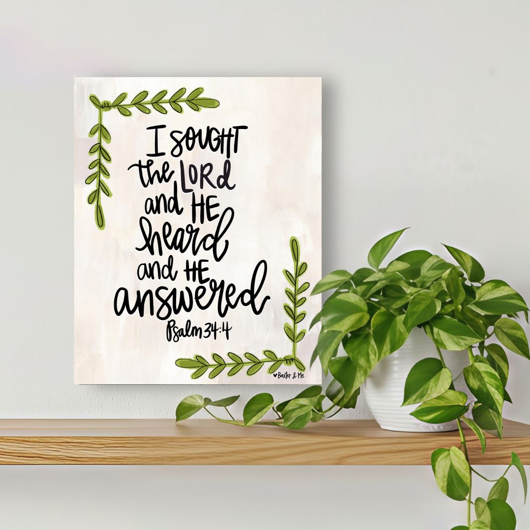 Sought the Lord Wrapped Canvas
