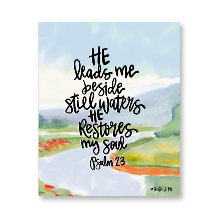 Still Waters Wrapped Canvas