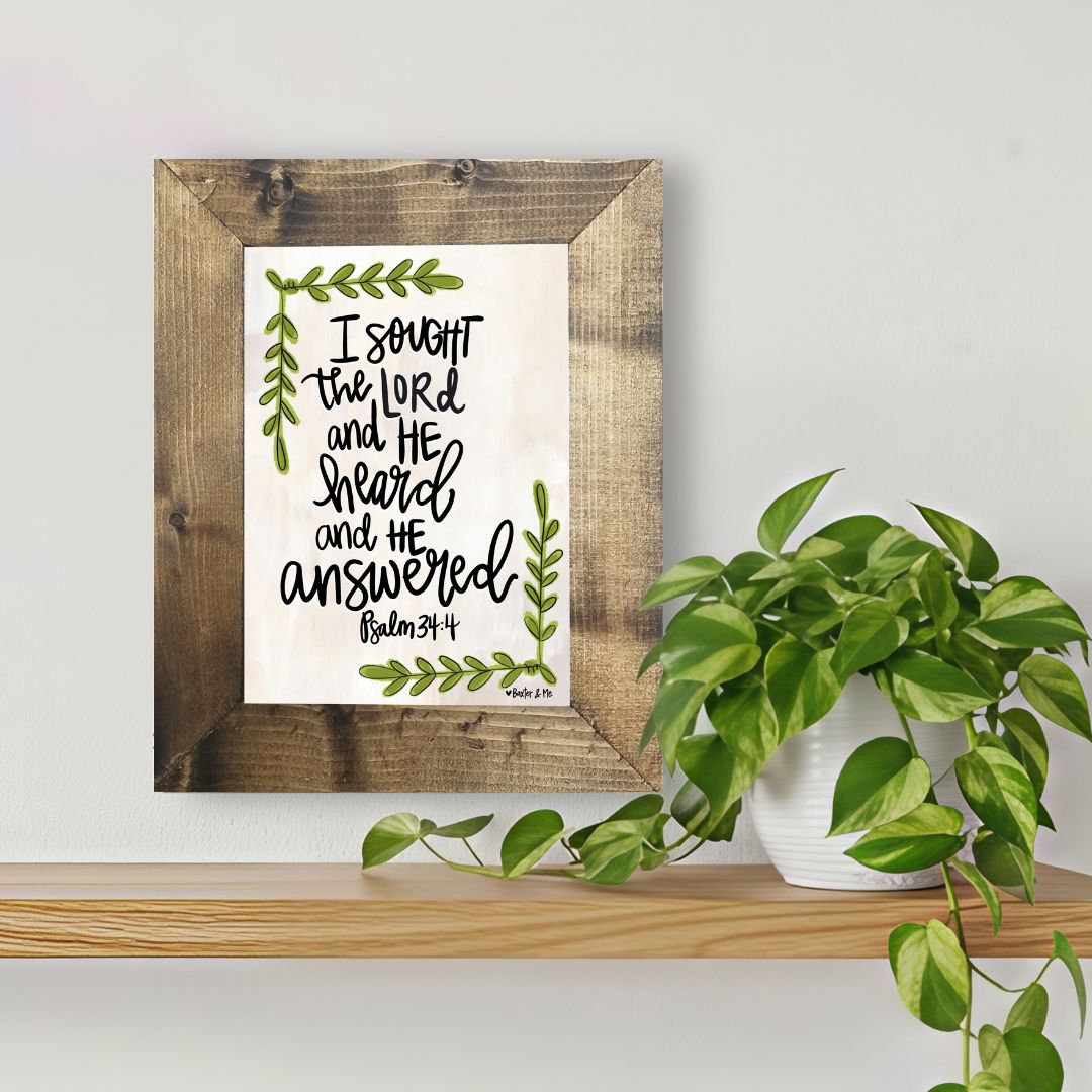 Sought the Lord Framed Art