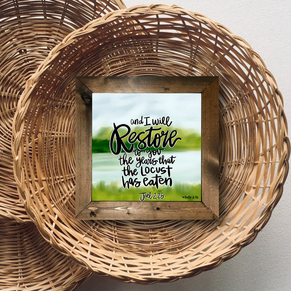 Restore the Years Framed Art