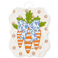 Carrot Patch Trio with Bow Door Hanger