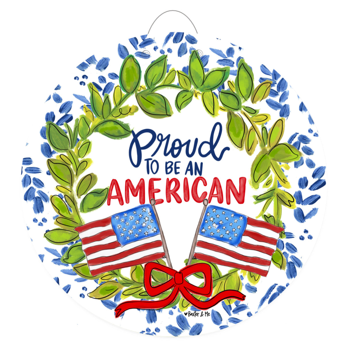 Proud to Be an American Door Hanger