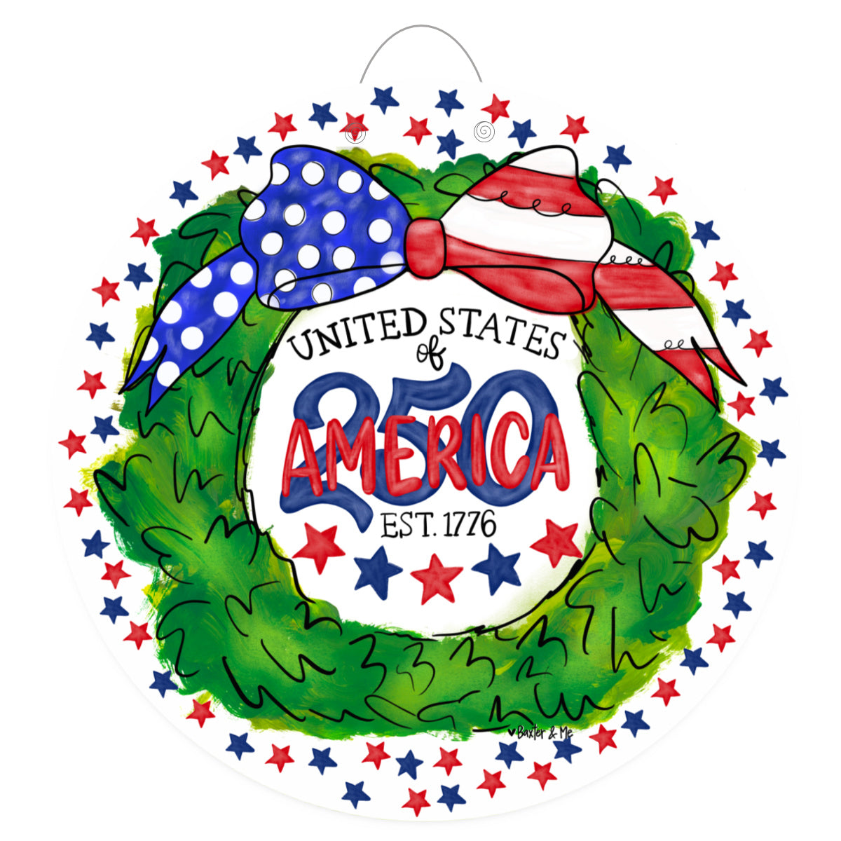 250 Years United States of  America Door Hanger