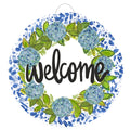 Hydrangeas Welcome Willow Door Hanger