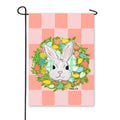 Bunny Egg Wreath Garden Flag
