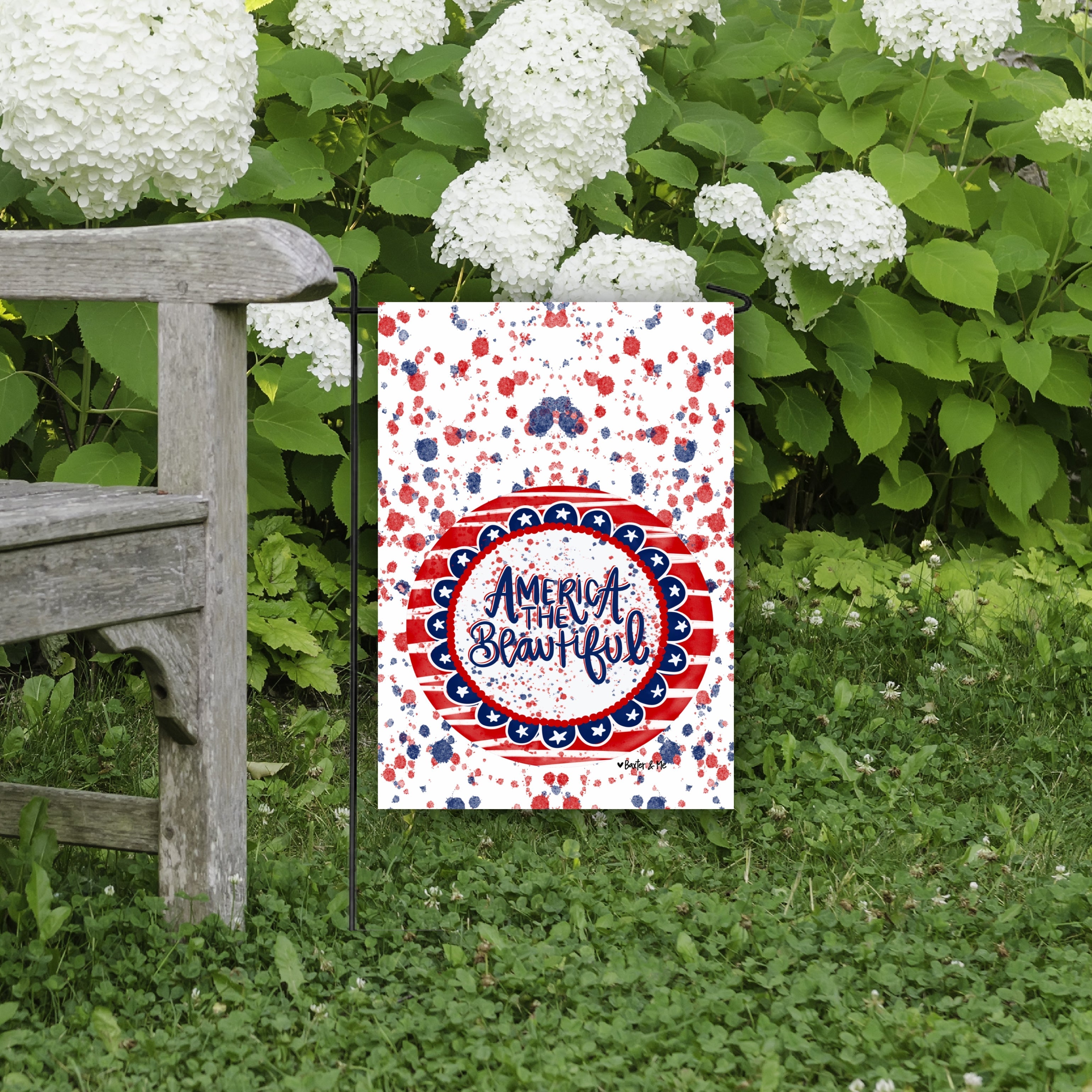 America the Beautiful Garden Flag
