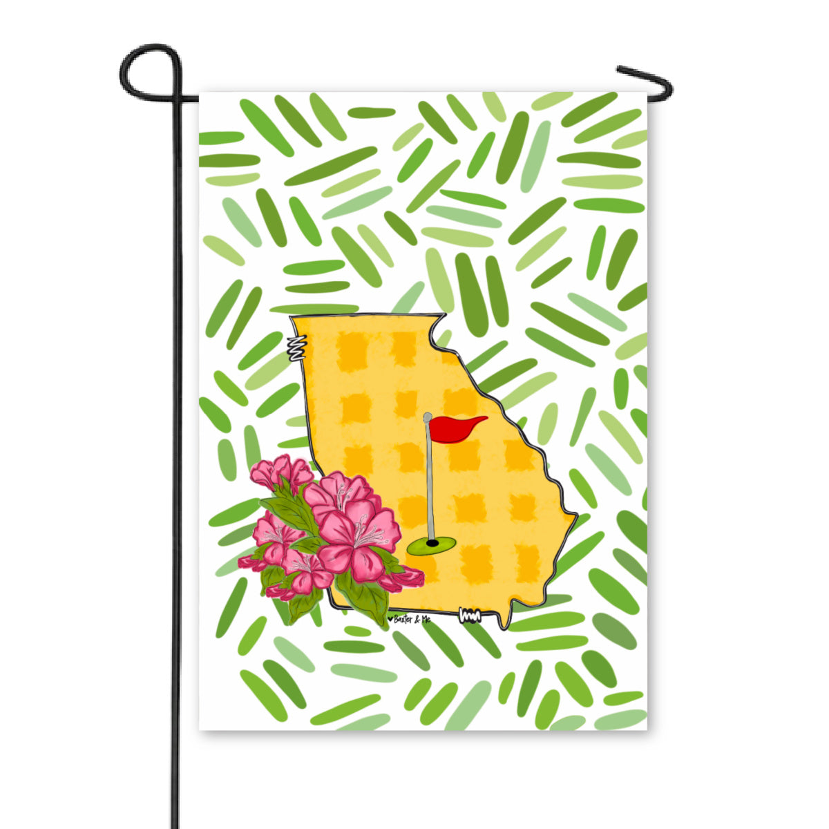 The Georgia Green Golf Garden Flag