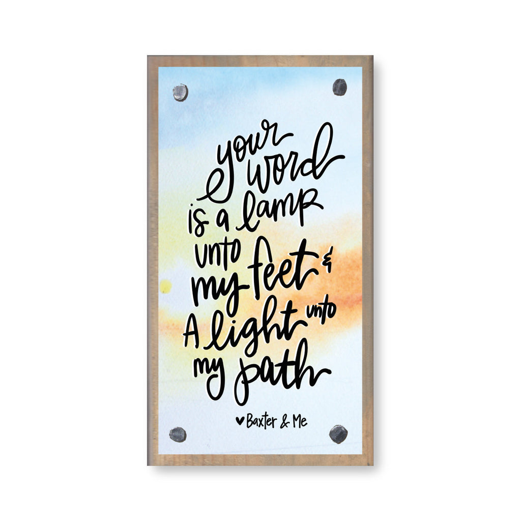 Your Word is a Lamp Happy Block