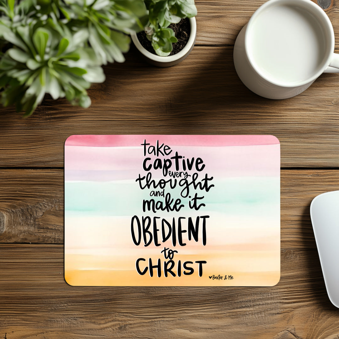 Take Captive Every Thought Mouse Pad