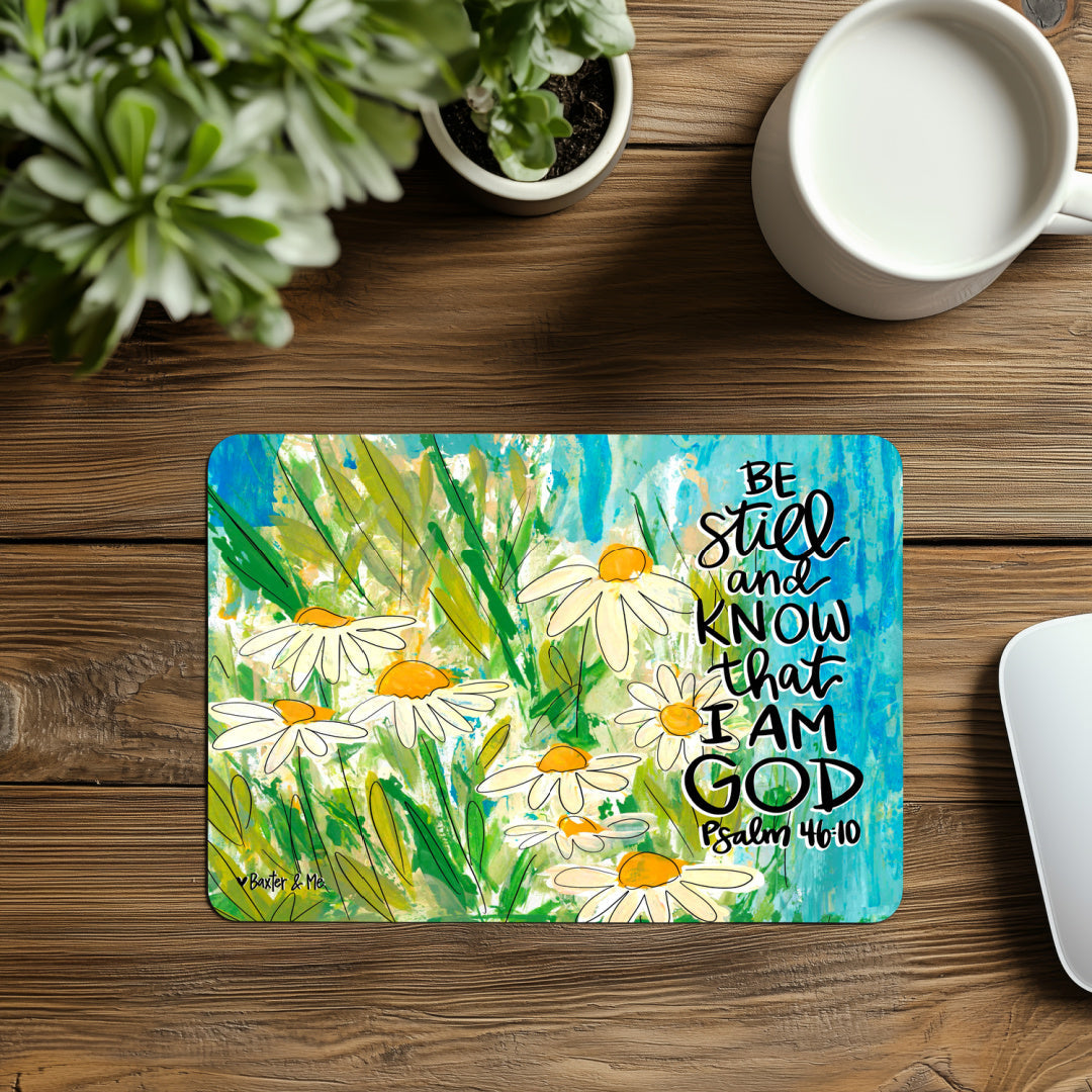 Be Still Daisies Mouse Pad