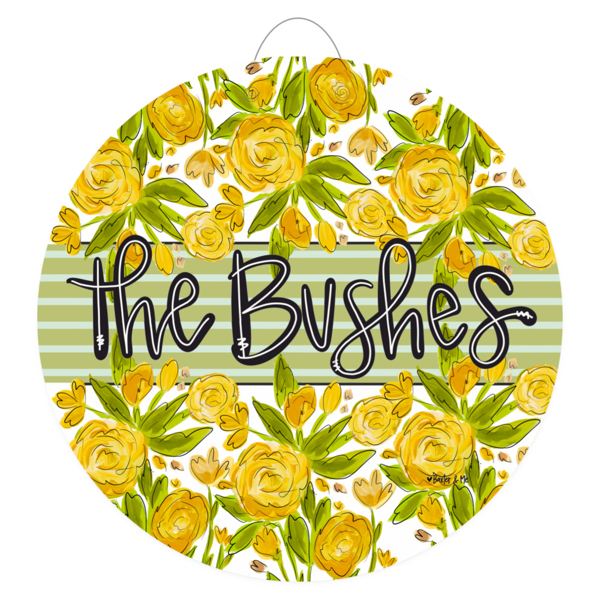 Welcome Sunny Petals Door Hanger
