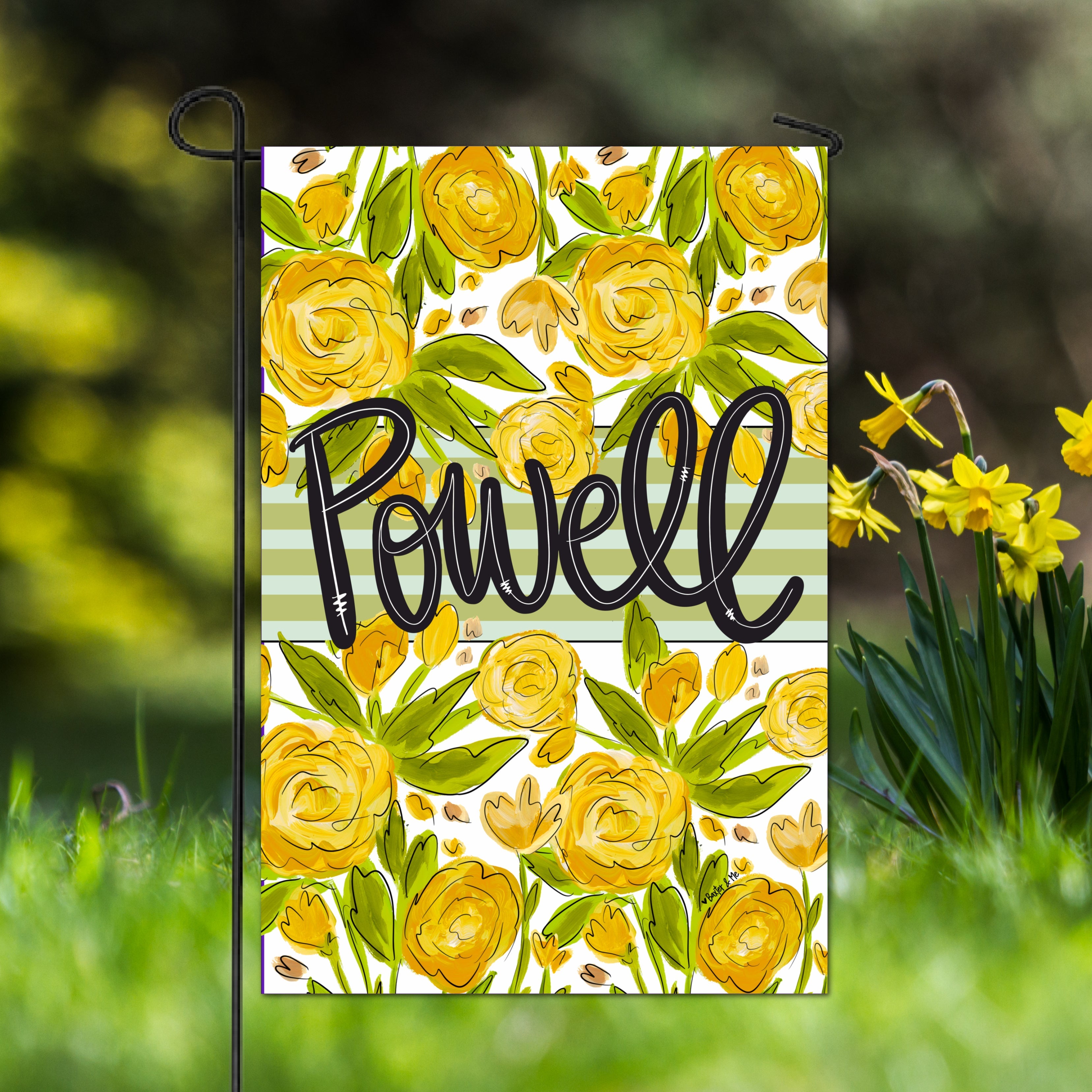 Welcome Sunny Petals Garden Flag