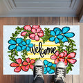 Welcome Sunny Stripes Rug Floormat