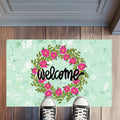 Pink Petal Welcome Rug Floormat