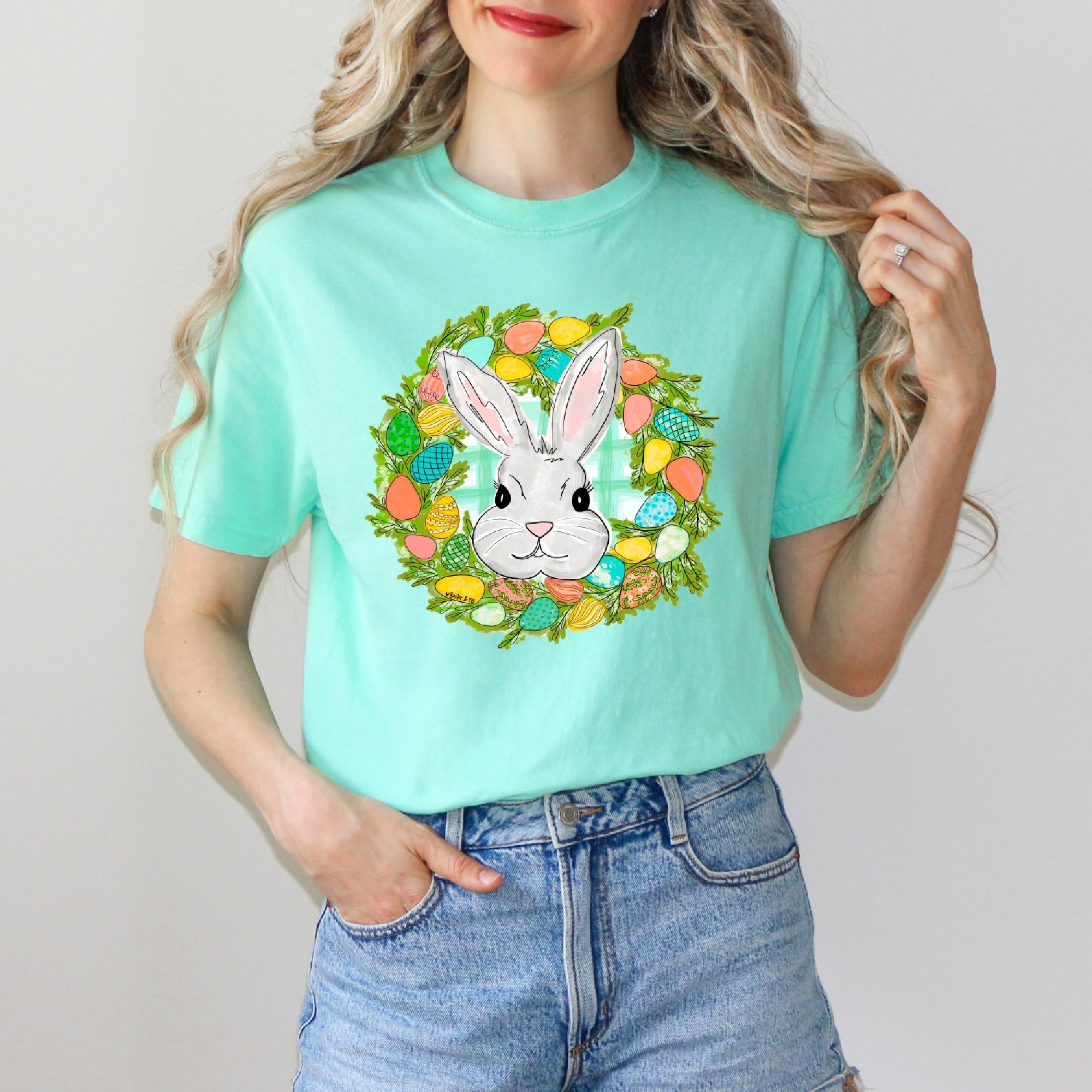 Bunny Egg Wreath T-Shirt